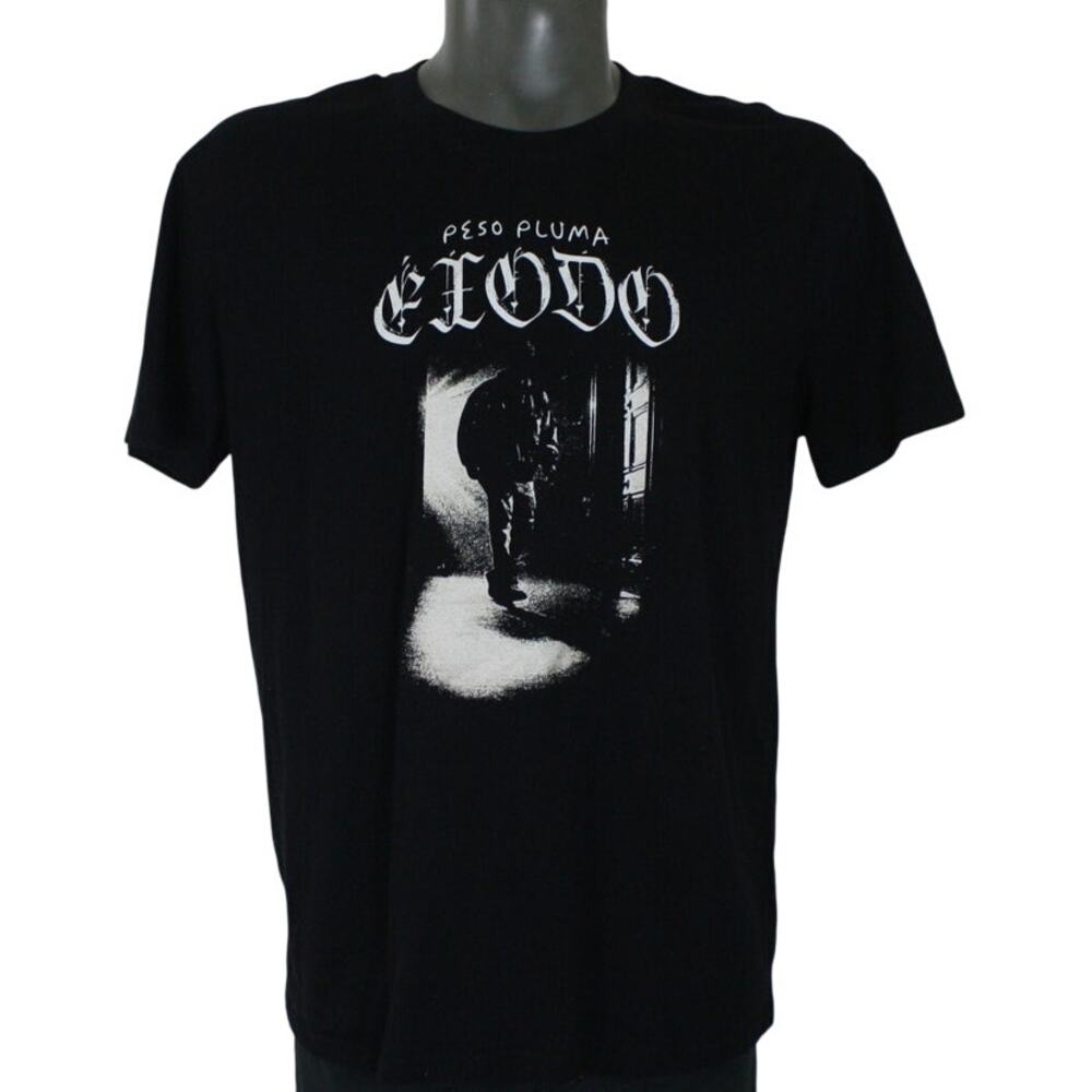Peso Pluma Exodo 2024 Tour Dates T Shirt Mens XL Black Concert Tee